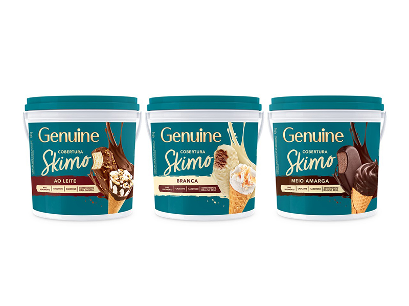 Genuine traz novidades para o setor: Cobertura líquida Skimo e Chocolates em pedaços