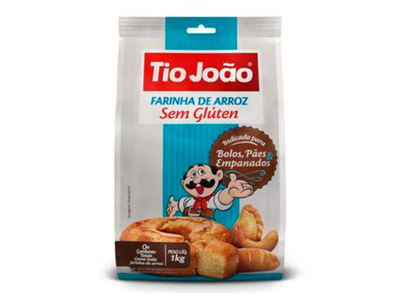 Farinha de Arroz Sem Glúten Tio João
