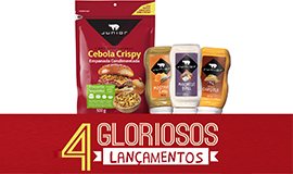 Junior lança Cebola Crispy e três novos sabores de molhos para hamburgueria
