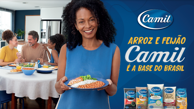 Camil apresenta nova campanha com foco na dupla arroz e feijão